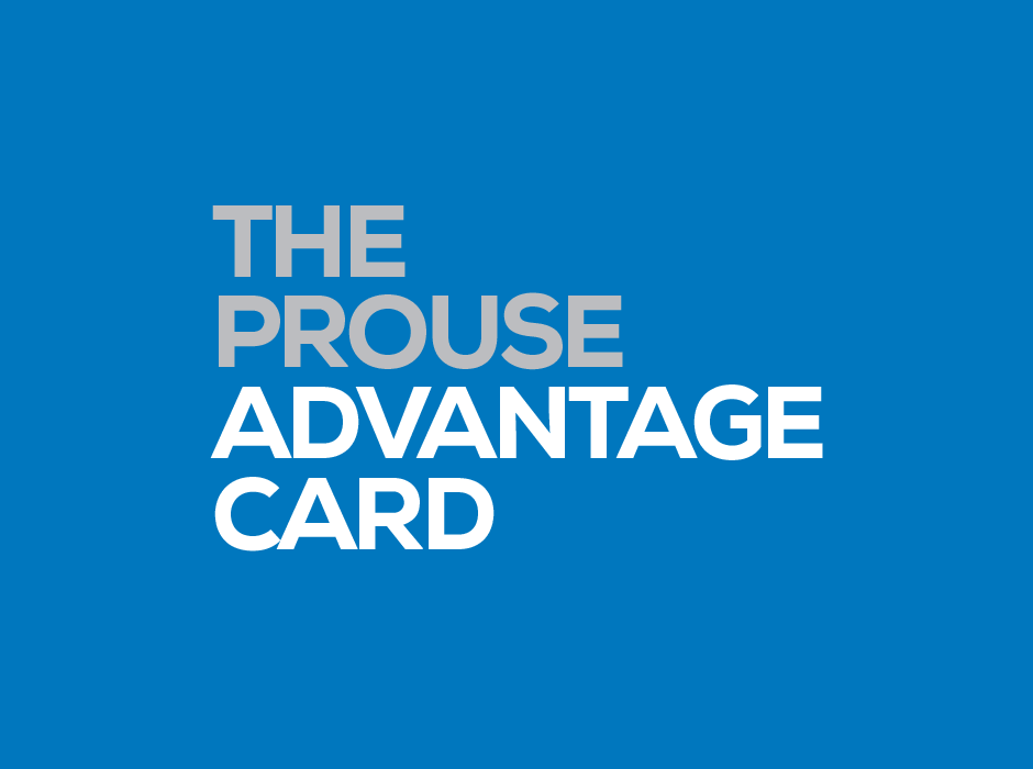 Prouse Advantage Card branding